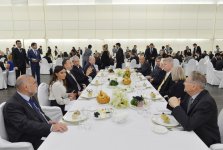 Azerbaijani President and his spouse attend dinner arranged for participants of 3rd Baku International Humanitarian Forum
