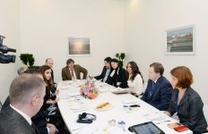 Leyla Aliyeva meets with heads and representatives of Russian media reps (PHOTO)