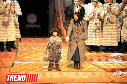 Leyla Əliyeva Heydər Əliyev Mərkəzində italyan bəstəkar Umberto Cordanonun "Sibir" operasına tamaşa edib (FOTO)