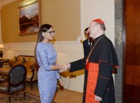Mehriban Əliyeva Vatikan Dövlətinin mədəniyyət üzrə pontifik şurasının prezidenti kardinal Canfranko Ravazi ilə görüşüb (FOTO)