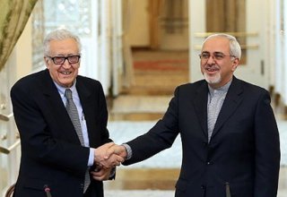 Zarif, Brahimi discuss Syria crisis in Geneva