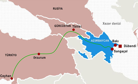 Ötən ay BTC kəməri ilə 2,3 milyon ton Azərbaycan nefti nəql olunub