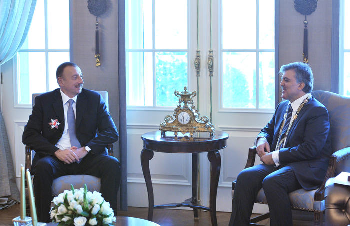 Azerbaijani, Turkish presidents meet in Ankara  (PHOTO)