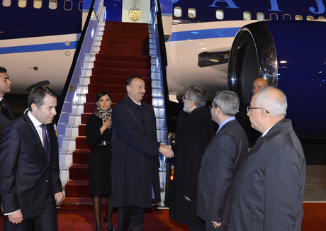 President Ilham Aliyev arrives in Turkey for official visit (PHOTO)