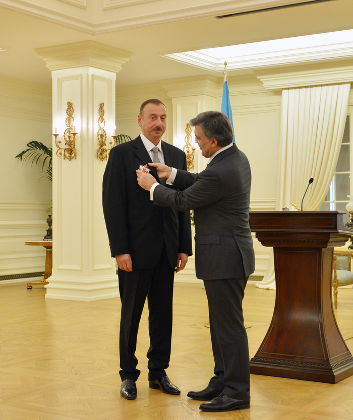 Turkish "State Award" assigned to Azerbaijani President  (PHOTO)