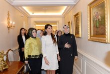 Azerbaijan’s First Lady Mehriban Aliyeva meets Turkish President’s spouse (PHOTO)
