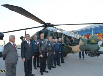 President Ilham Aliyev views Turkish Aerospace Industries, Inc. (PHOTO)