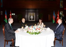 Azerbaijani President and Turkish Premier have joint dinner (PHOTO)
