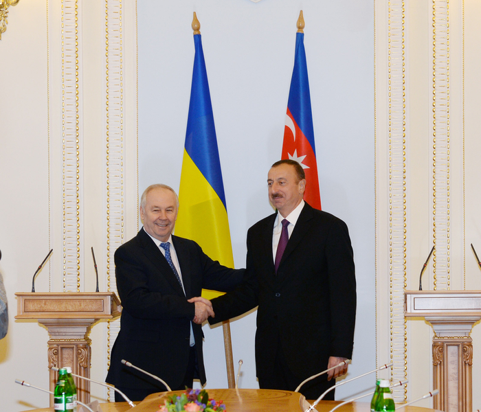Azerbaijani President meets chairman of Ukraine`s Verkhovna Rada in Kyiv (PHOTO)