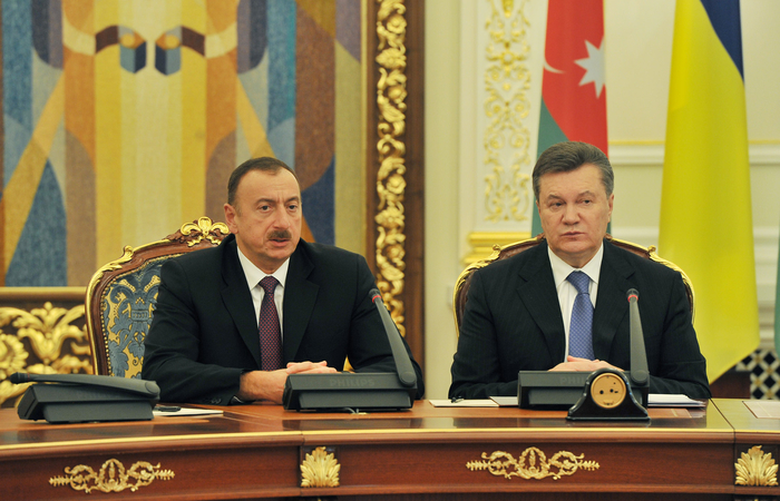 Azerbaijani, Ukrainian Presidents give joint press conference (PHOTO)
