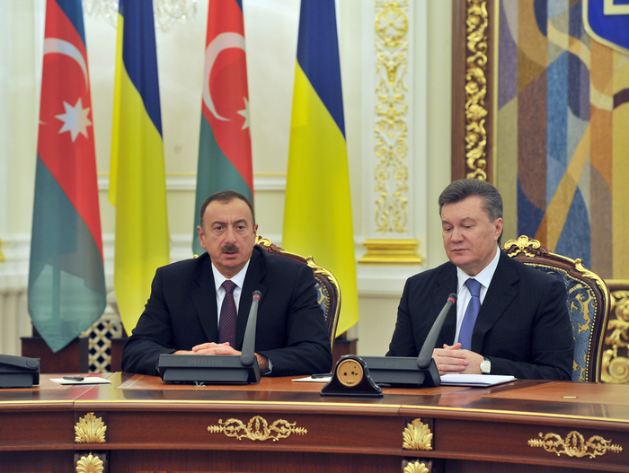 Azerbaijani, Ukrainian Presidents give joint press conference (PHOTO)