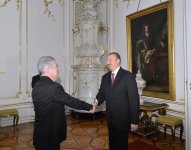 Azerbaijani President Ilham Aliyev meets his Austrian counterpart (PHOTO)