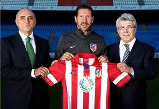Logo of First European Games to be held in Baku to adorn player shirts of Atlético Madrid  (PHOTO)
