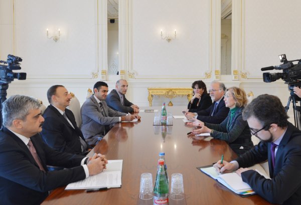 Президент Азербайджана принял делегацию во главе с министром внешней торговли Франции