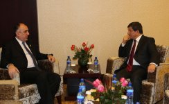 Azerbaijani, Turkish foreign ministers discuss development prospects of bilateral ties (PHOTO)