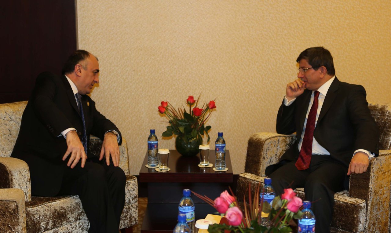 Azerbaijani, Turkish foreign ministers discuss development prospects of bilateral ties (PHOTO)