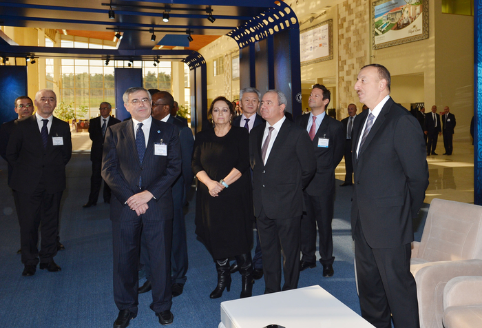 Azerbaijani president views BakuTel 2013 Exhibition (PHOTO)