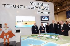 Azerbaijani president views BakuTel 2013 Exhibition (PHOTO)