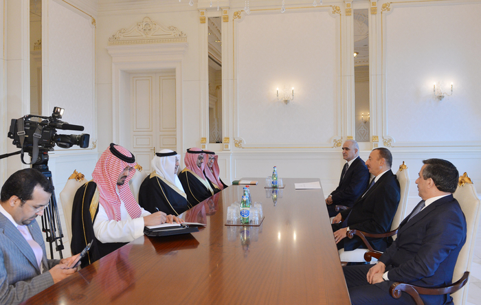 Azerbaijani president receives chairman of Saudi Arabian investment organization