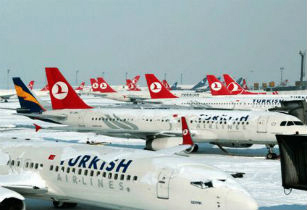 Снегопад в Стамбуле не повлиял на реализацию авиарейсов из Баку