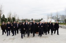 Azerbaijani president attends opening of Dada Gorgud Park in Baku (PHOTO)