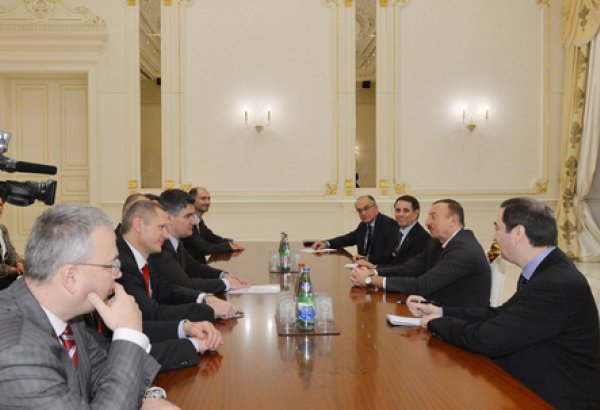 Президент Азербайджана принял премьера Хорватии