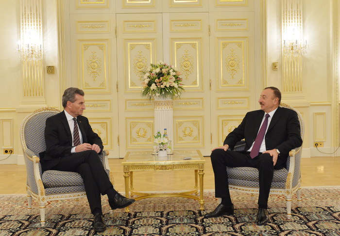 Президент Азербайджана принял комиссара ЕС по энергетическим вопросам