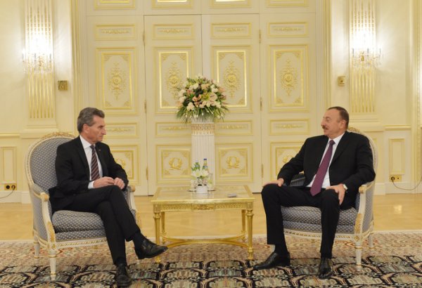 Президент Азербайджана принял комиссара ЕС по энергетическим вопросам