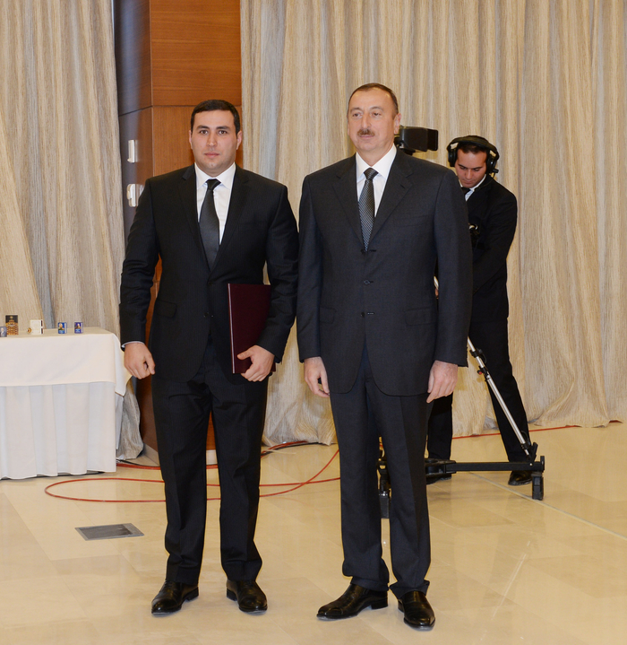 Azerbaijani President Ilham Aliyev opens “Shahdag”, “Pik Palas” hotels, and attends event dedicated to sports results of 2013 in Gusar District (PHOTO)