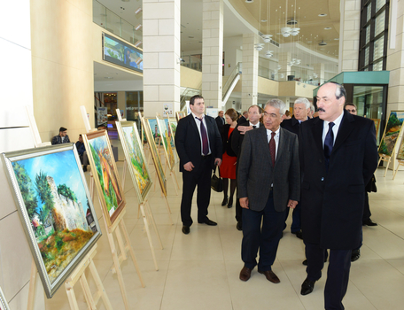 Dağıstan Respublikasının Prezidenti Ramazan Abdulatipov Azərbaycan Diplomatik Akademiyasında olmuşdur (FOTO)