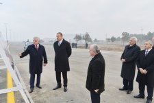 Президент Азербайджана принял участие в открытии автодороги Забрат-Кюрдаханы-Пиршаги после реконструкции (ФОТО)