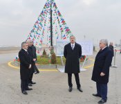 Azerbaijani president attends opening of Zabrat-Kurdakhani-Pirshaghi highway after reconstruction (PHOTO)