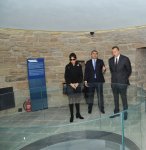 Azerbaijani President Ilham Aliyev and his spouse familiarize with conservation work at Maiden Tower in Baku (PHOTO)