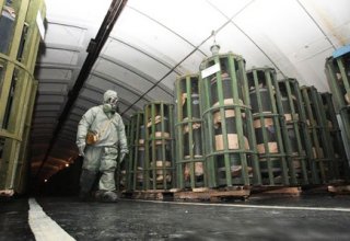 Denmark, taking delivery of chemical arms, urges Syria to speed up process