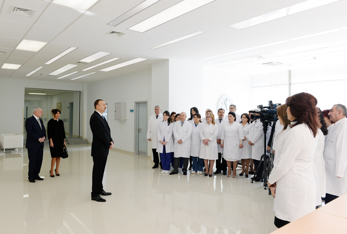 Azerbaijani president and his spouse attend opening of Baku Healthcare Center (PHOTO)
