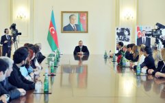Azerbaijani president named “Person of the year 2013” by National Hero Chingiz Mustafayev Foundation and ANS Group of Companies (PHOTO)