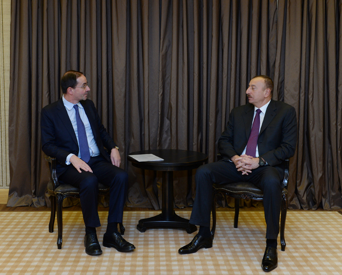 President Ilham Aliyev meets Holcim CEO