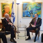 Prezident İlham Əliyev Davosda İsrail Prezidenti ilə görüşüb (FOTO)