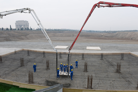 Prezident İlham Əliyev Gəncə Olimpiya Parkının təməlqoyma mərasimində iştirak edib (FOTO)