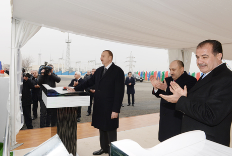 Prezident İlham Əliyev Gəncə Olimpiya Parkının təməlqoyma mərasimində iştirak edib (FOTO)