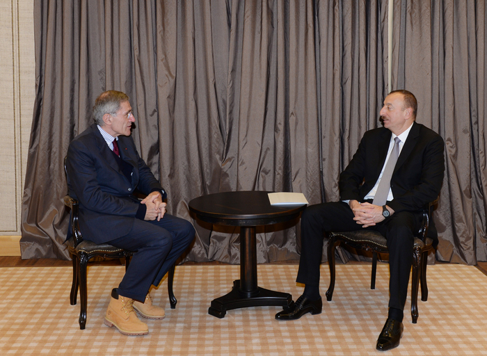 Azerbaijani President meets CEO of GDF Suez Gerard Mestrallet (PHOTO)