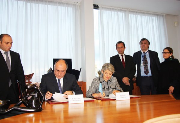 Азербайджан и ЮНЕСКО подписали соглашение (ФОТО)