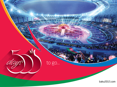 Baku celebrates 500 day countdown to first European games