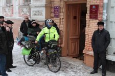 Известный велопутешественник Рамиль Зиядов -  из Беларуси в Москву (ФОТО)
