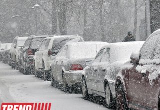 Дорожная полиция Баку обратилась к водителям в связи со снегопадом