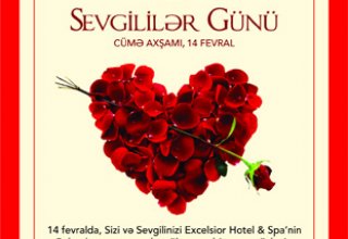 Excelsior Hotel Baku проведет специальную программу ко дню святого Валентина