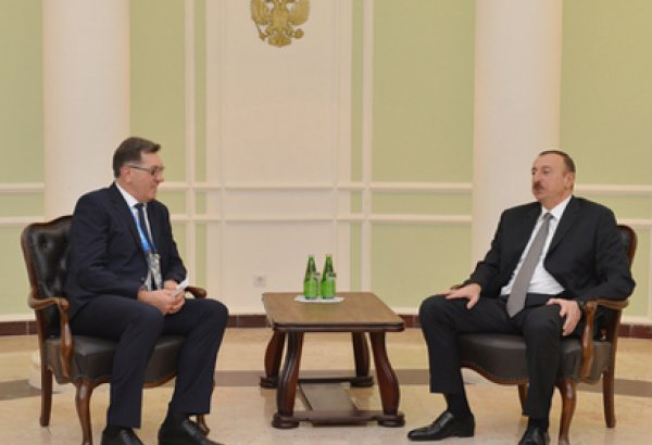 Azerbaijani President meets Lithuanian Prime Minister in Sochi (PHOTO)