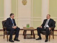 Президент Азербайджана встретился с премьер-министром Литвы (ФОТО)