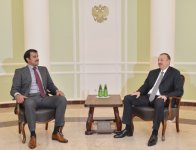 Ilham Aliyev meets Qatari Emir in Sochi (PHOTO)