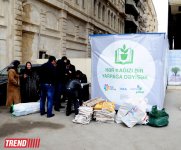 В Баку стартовала массовая акция в рамках проекта "Заменим каждый лист бумаги на листья" (ФОТО)